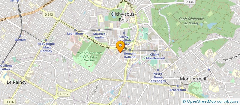 localisation de l'entreprise DABO ET FRERES à CLICHY-SOUS-BOIS