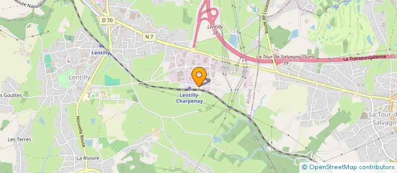 localisation de l'entreprise DABONOT FRERES  LENTILLY