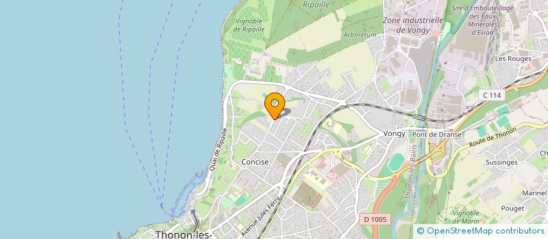 localisation de l'entreprise DABOU HOLDING à THONON-LES-BAINS