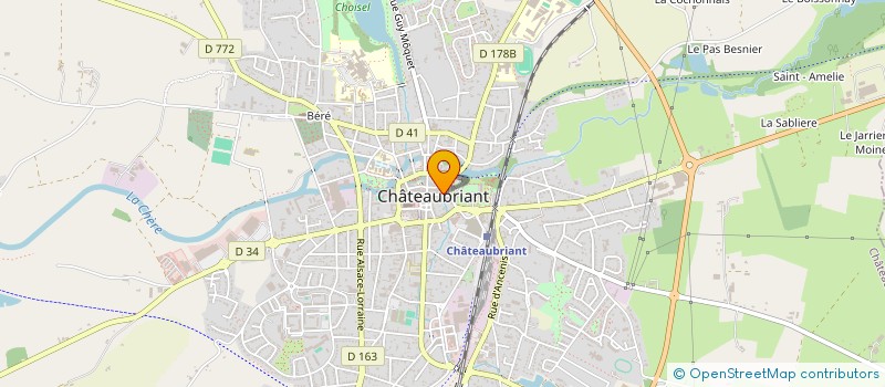 localisation de l'entreprise DABOUDET à CHATEAUBRIANT