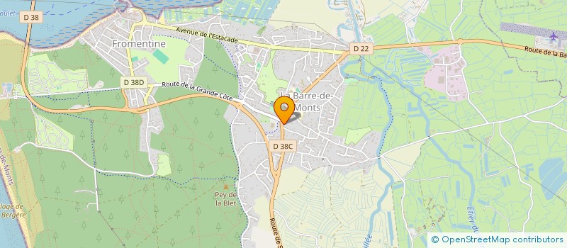 localisation de l'entreprise DABRETEAU.2G  LA BARRE-DE-MONTS