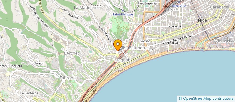 localisation de l'entreprise DABRI à NICE