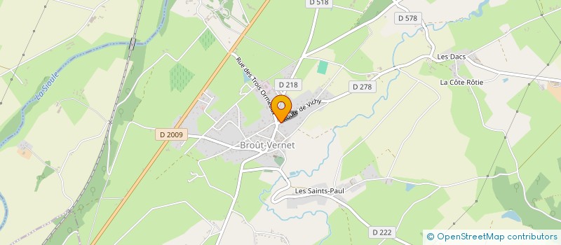 localisation de l'entreprise DABRIGEON FINANCE  BROUT-VERNET