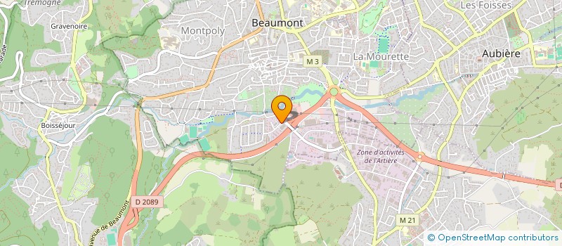 localisation de l'entreprise DABRIGEON POMPES FUNEBRES  BEAUMONT