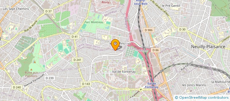 localisation de l'entreprise DABRIJO à FONTENAY-SOUS-BOIS