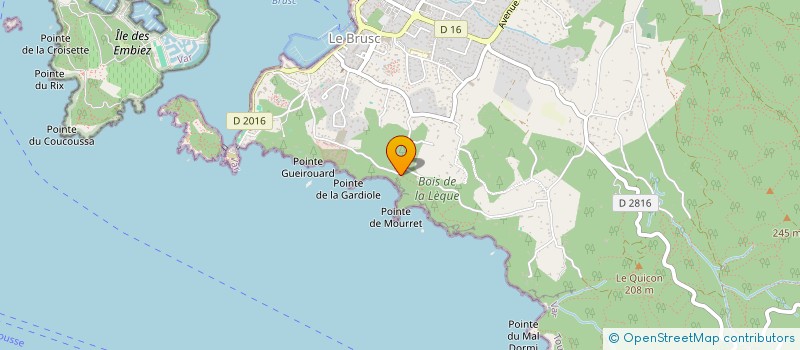 localisation de l'entreprise DABRUCLAU à SIX-FOURS-LES-PLAGES
