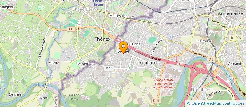 localisation de l'entreprise DABS à GAILLARD