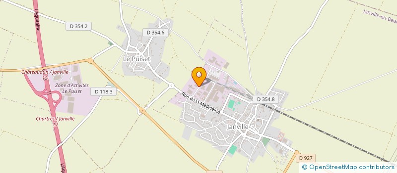 localisation de l'entreprise DABTECH  JANVILLE-EN-BEAUCE