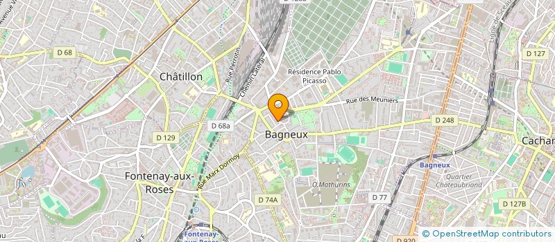 localisation de l'entreprise DABY CHAUSSURES à BAGNEUX