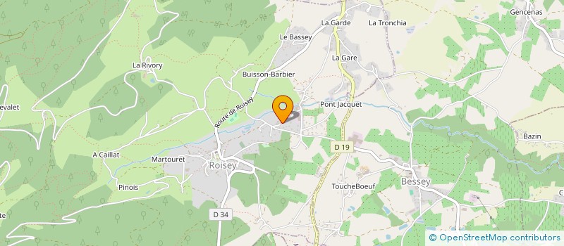 localisation de l'entreprise DABYBOIS à ROISEY