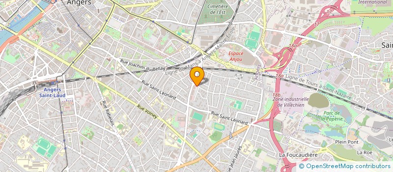 localisation de l'entreprise DAC 49-DISPOSITIF D'APPUI A LA COORDINATION 49 GCSMS  ANGERS