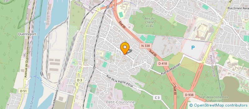 localisation de l'entreprise DAC  PETIT-COURONNE