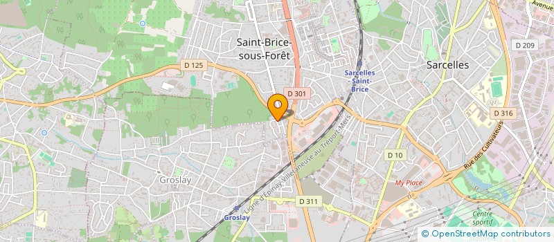 localisation de l'entreprise DAC CONSEIL  SAINT-BRICE-SOUS-FORET