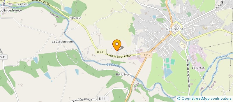 localisation de l'entreprise DAC ELEC  REALMONT