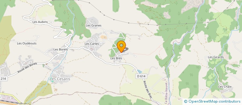 localisation de l'entreprise DAC-ORI à LA BATIE-NEUVE