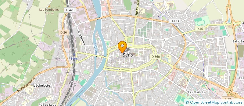 localisation de l'entreprise DAC SERVICES à SENS