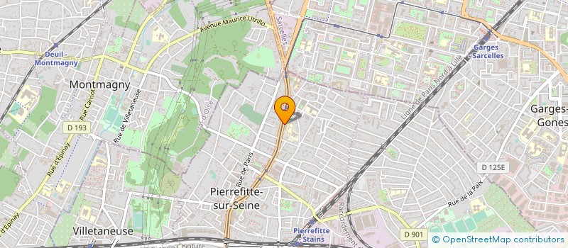 localisation de l'entreprise DACA à PIERREFITTE-SUR-SEINE