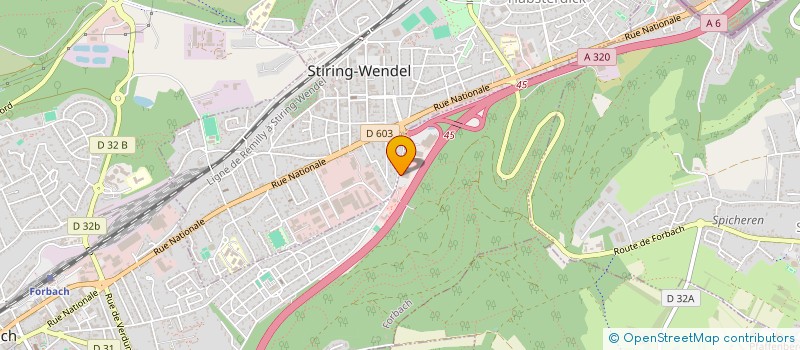 localisation de l'entreprise DACA  FORBACH