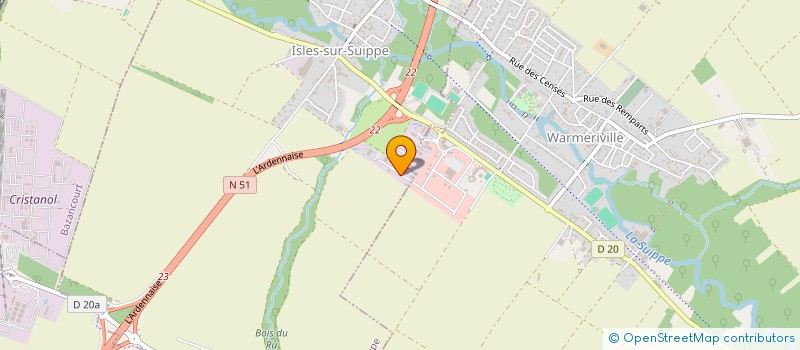 localisation de l'entreprise DACA  ISLES-SUR-SUIPPE