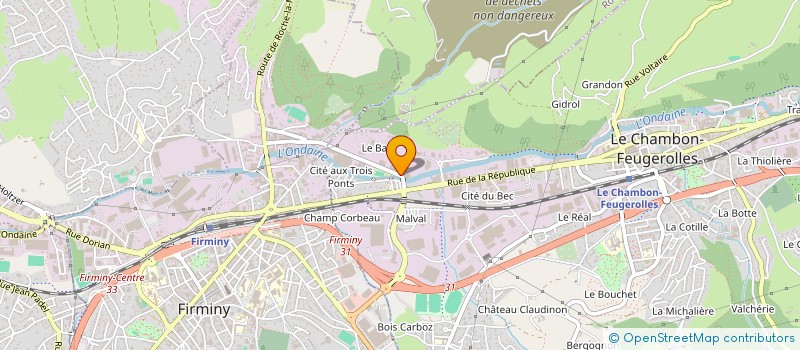 localisation de l'entreprise DACADI à LE CHAMBON-FEUGEROLLES