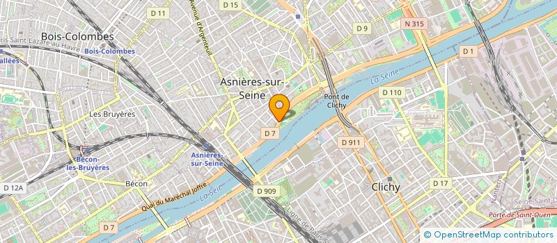 localisation de l'entreprise DACARB à ASNIERES-SUR-SEINE