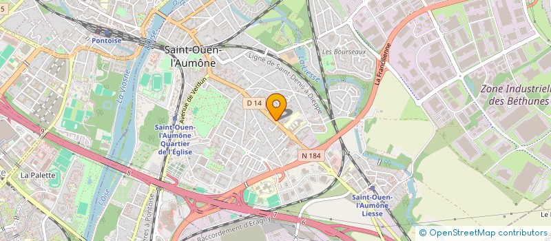 localisation de l'entreprise DACAUD à SAINT-OUEN-L'AUMONE