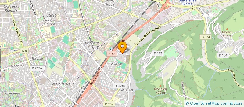 localisation de l'entreprise DACCA  SAINT-MARTIN-D'HERES