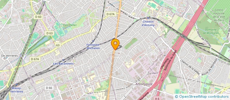 localisation de l'entreprise DACCA PIZZA à ANTONY