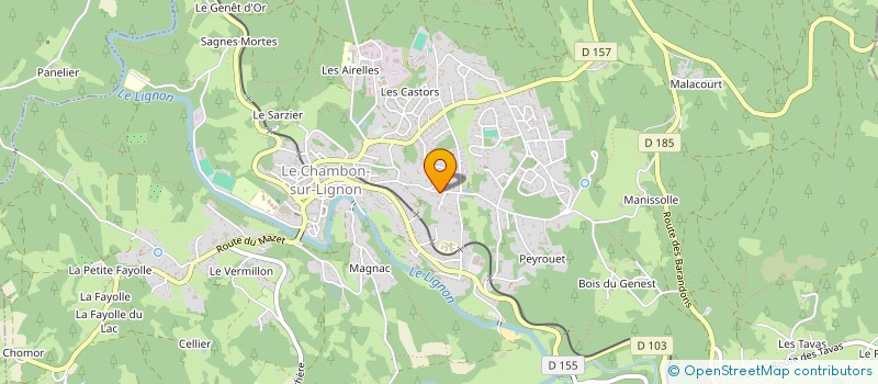 localisation de l'entreprise DACEL  LE CHAMBON SUR LIGNON