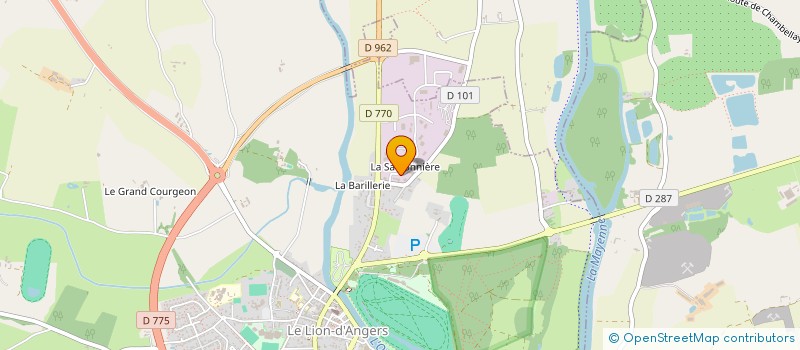 localisation de l'entreprise DACEMA  LE LION D'ANGERS