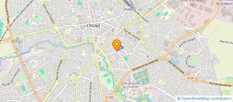 localisation de l'entreprise DACGES IMMO à CHOLET