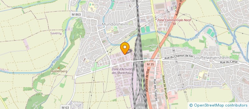 localisation de l'entreprise DACHEUX 10  MUNDOLSHEIM