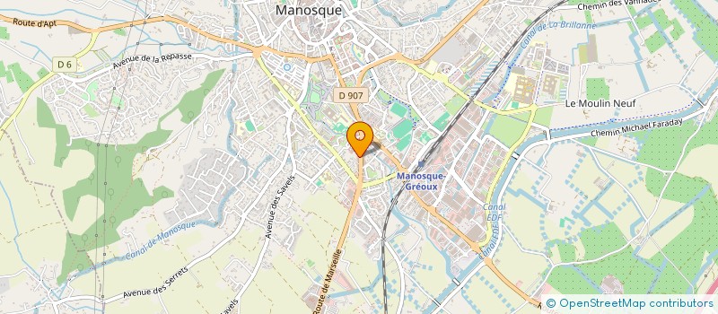 localisation de l'entreprise DACHEUX ETS à MANOSQUE