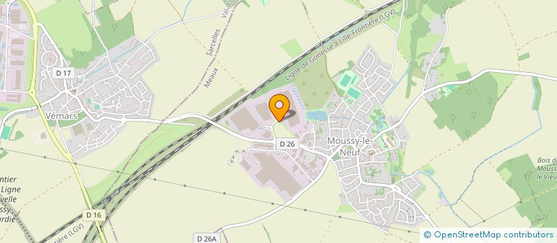 localisation de l'entreprise DACHSER FRANCE CONTRACT LOGISTICS IDF NORD EST  CHANVERRIE