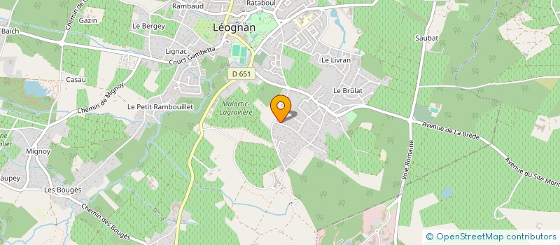 localisation de l'entreprise DACIMO  LEOGNAN