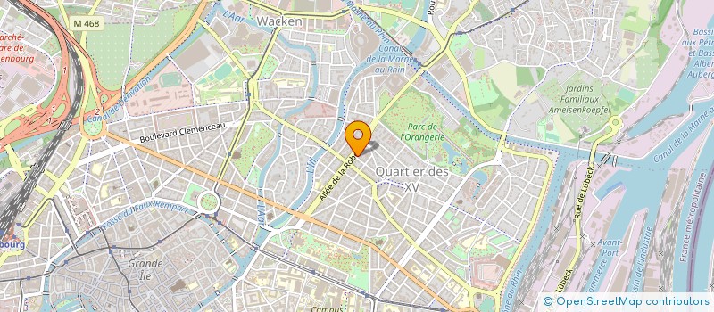 localisation de l'entreprise DACINVEST à STRASBOURG