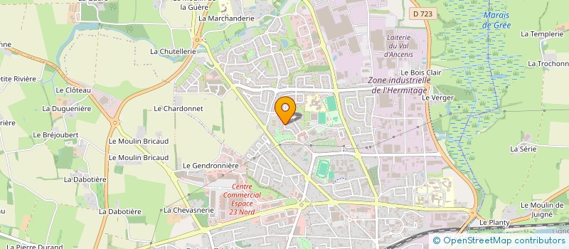 localisation de l'entreprise DACLA  ANCENIS-SAINT-GEREON