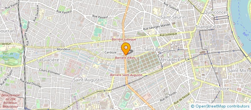 localisation de l'entreprise DACLODIS à BORDEAUX