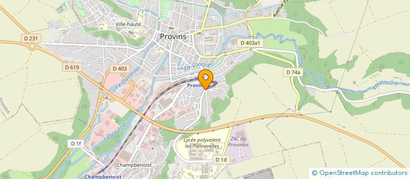 localisation de l'entreprise DACOBA SCI  VULAINES-LES-PROVINS