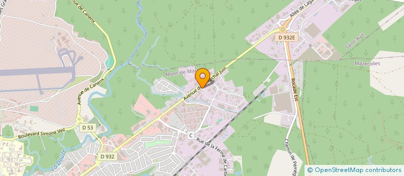 localisation de l'entreprise DACOBAT  MONT-DE-MARSAN