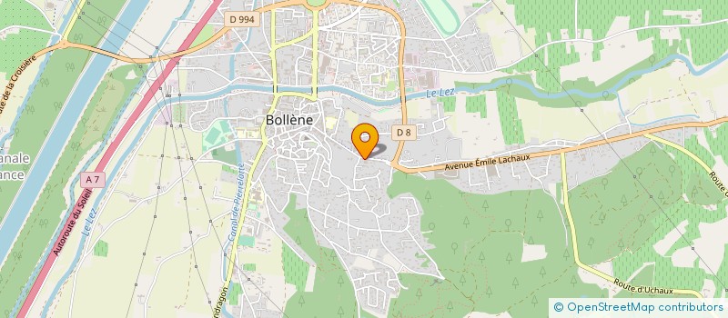 localisation de l'entreprise DACODAC  BOLLENE