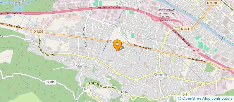 localisation de l'entreprise DACOFI  MARNAZ