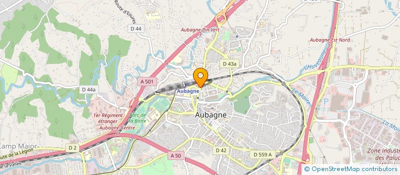 localisation de l'entreprise DACOM à AUBAGNE
