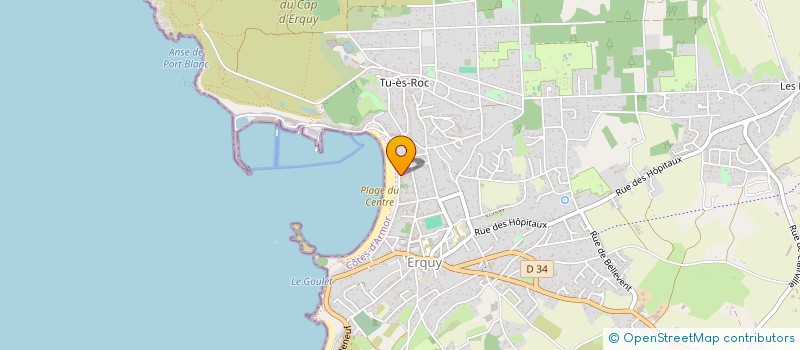 localisation de l'entreprise DACOREST à ERQUY