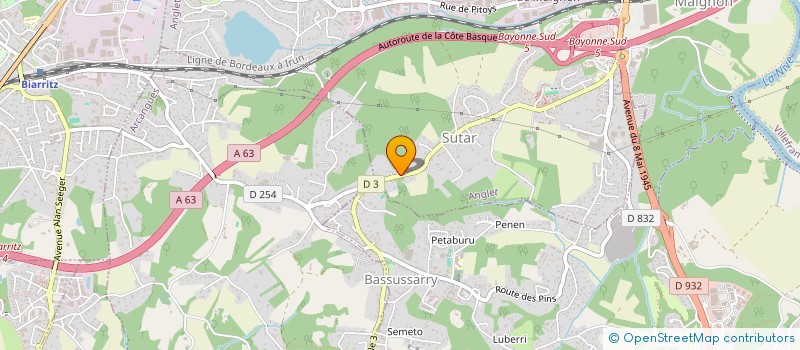 localisation de l'entreprise DACOSTA SECURITE à ANGLET