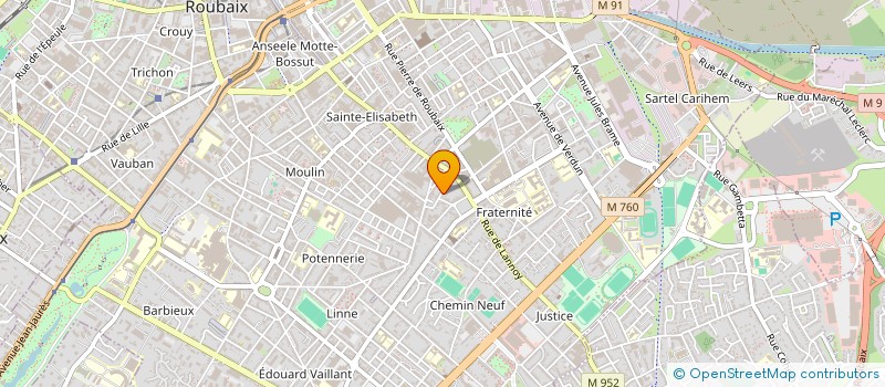 localisation de l'entreprise DACPA  ROUBAIX