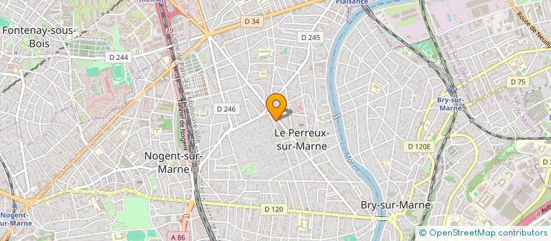 localisation de l'entreprise DACRES RH  LE PERREUX-SUR-MARNE