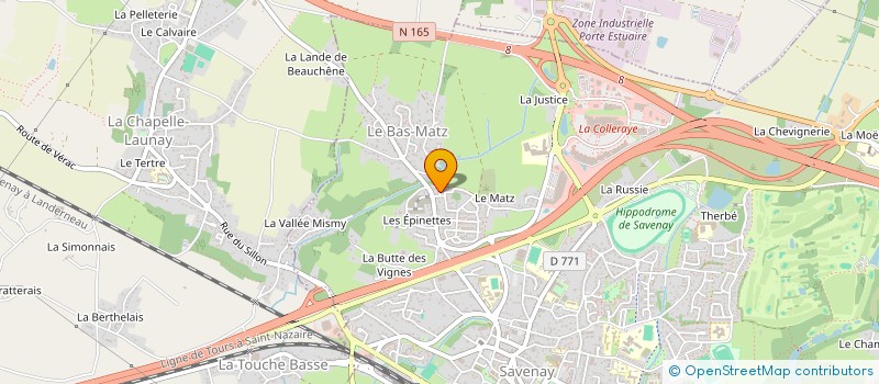 localisation de l'entreprise DACRIS à SAVENAY