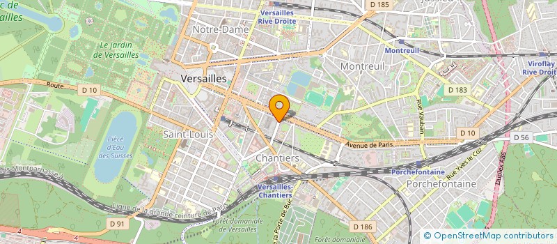 localisation de l'entreprise DACRIZOTILE à VERSAILLES