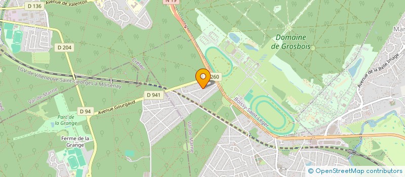 localisation de l'entreprise DACSAT  VILLECRESNES